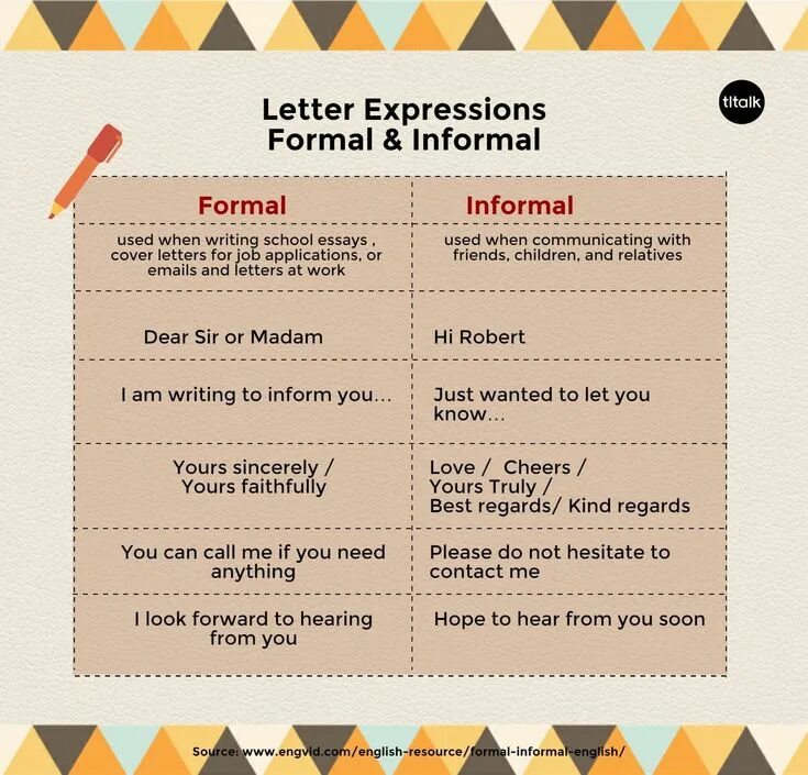 I write in english