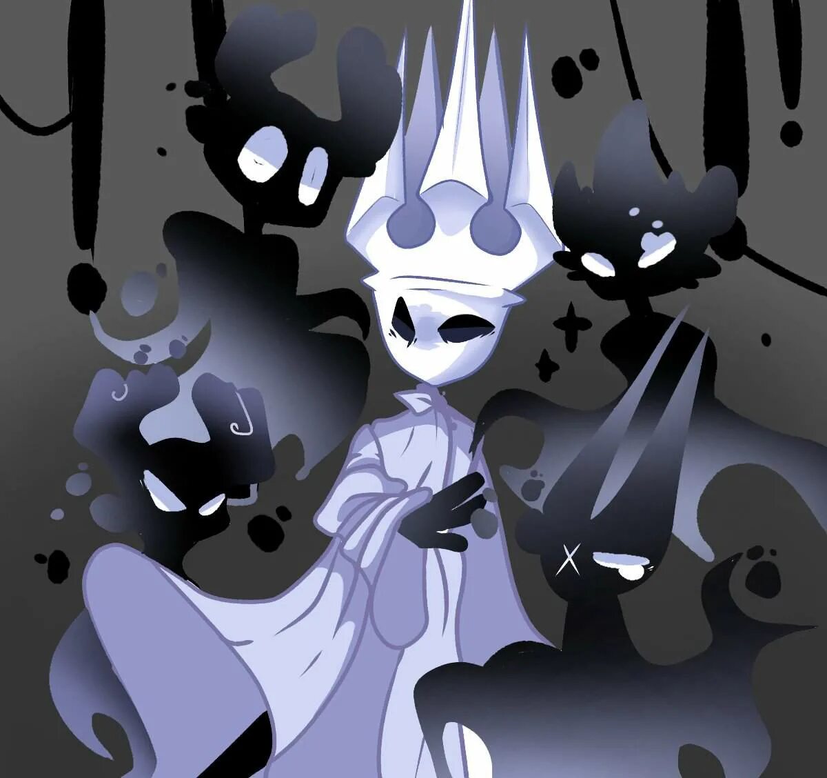 Hollow Knight Король теней. Hollow Knight Король пустоты. Король тьмы Hollow Knight. Бездна холлоу