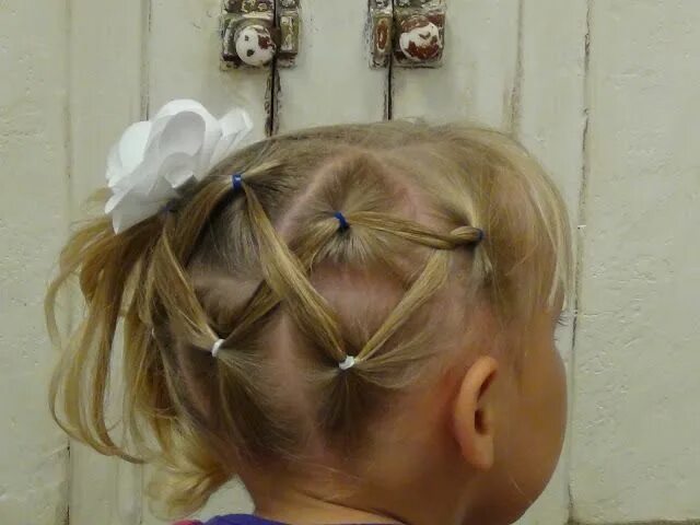 Прическа для девочки с обручем Pin em Penteados menina