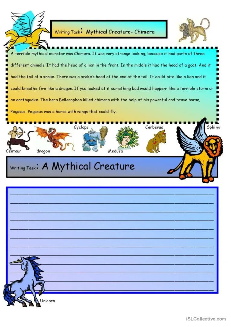 Mythical creatures 5 grade. Mythological creatures in english. Цилинь мифология геншин. Mythical creatures worksheets for kids. Mythical beasts worksheets.