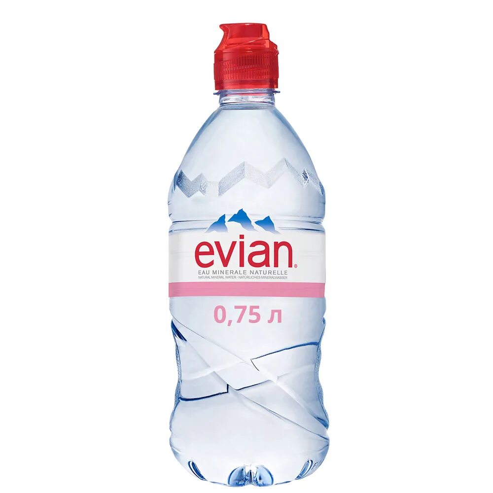Минеральная питьевая вода негазированная. Минеральная вода Эвиан. Вода Evian Sport, 0.75 л, 6 шт. Evian спортивная вода 0.75 мл. Вода Эвиан негазированная 500мл.