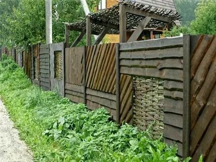 Красивый забор из горбыля своими руками