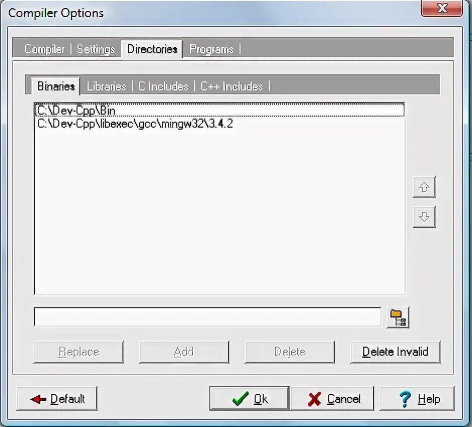 Compile options