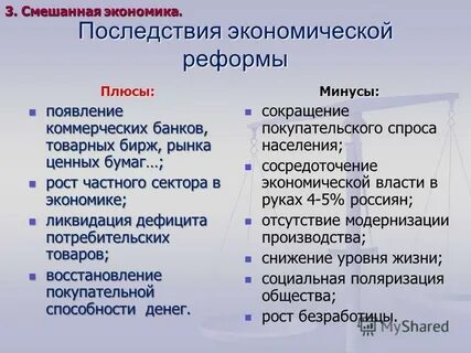 Плюсы и минусы смешанной системы