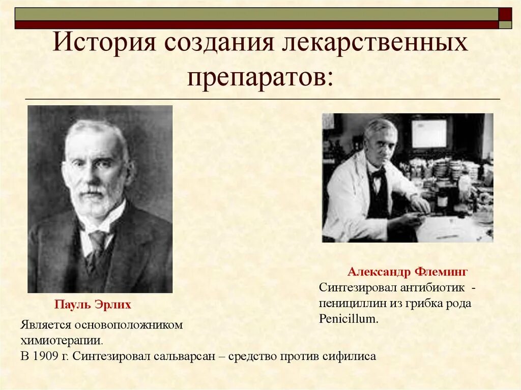 Создание препаратов