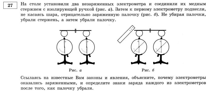 Незаряженный проводящий шар помещают. 2 Электрометра соединены стержнем. Два электрометра соединили металлическим стержнем. Стержень электрометра. Что такое изолирующая ручка на стержне.