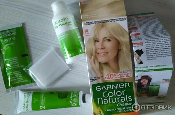 Краска для волос Garnier Color naturals creme - "№ 10 Белое солнце" отзывы