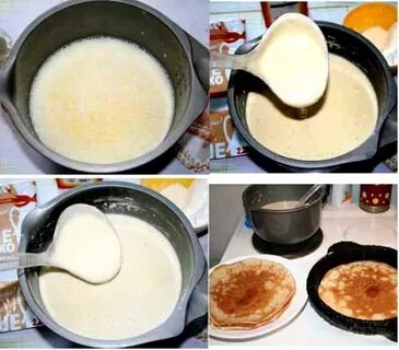 Готовим блинчики с молоком