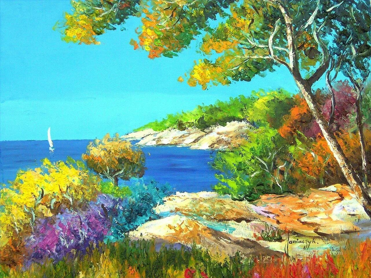 Painted landscape