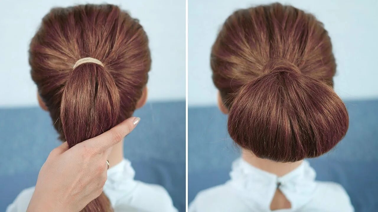 прическа пучок с распущенными волосами. пучок на полураспущенные волосы. пучок на макушке с распущенными волосами пошагово. пучок с распущенными волосами на длинные волосы. распущенные волосы с пучком на макушке.