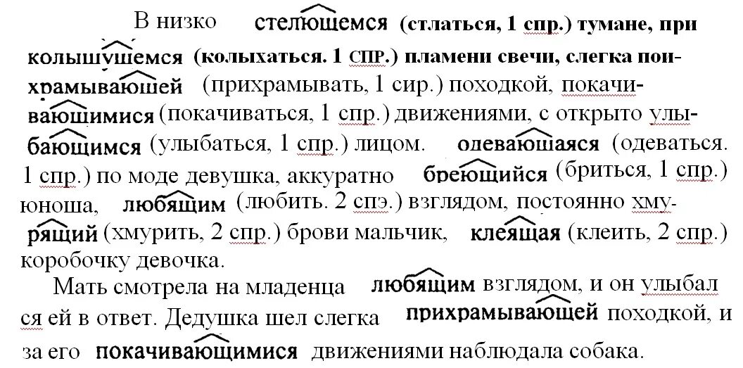 Рус яз 18. В низ костелещемся тумане. В низко стелющемся тумане. Русский язык 7 класс ладыженская упр 107.