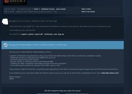 Steam support