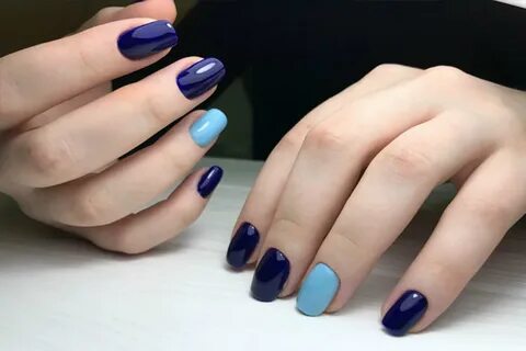 Комби маникюр