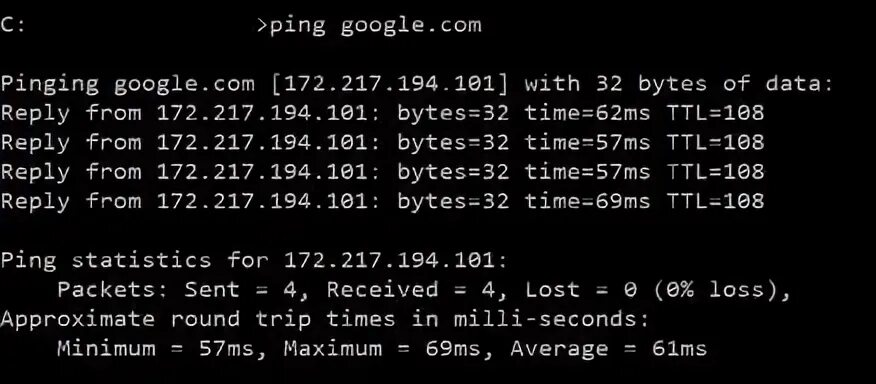 Abc ping 2. Трассировка cmd.