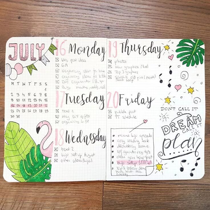 Before the author started bullet journaling