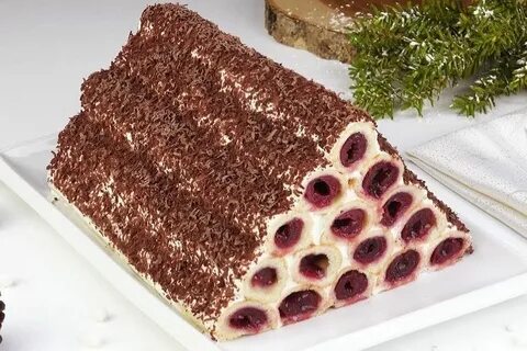 Торт изба с вишней со сметанным монастырская