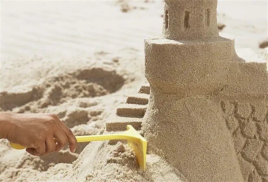 Make a sandcastle