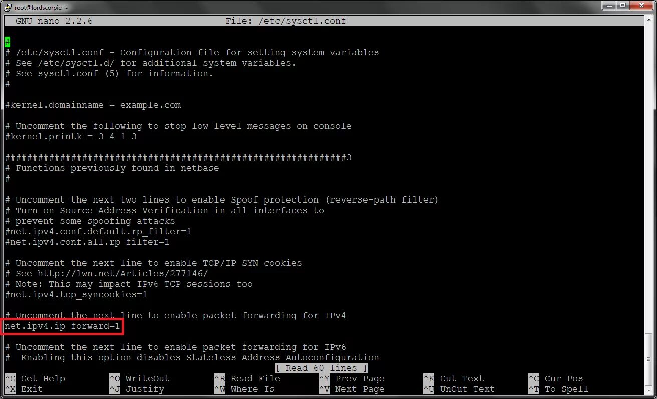 Nano /etc/sysctl.conf. IP forward Linux. Net.ipv4.IP_forward=1 WIREGARD. Net.ipv4.IP_forward = 1 куда добавить.