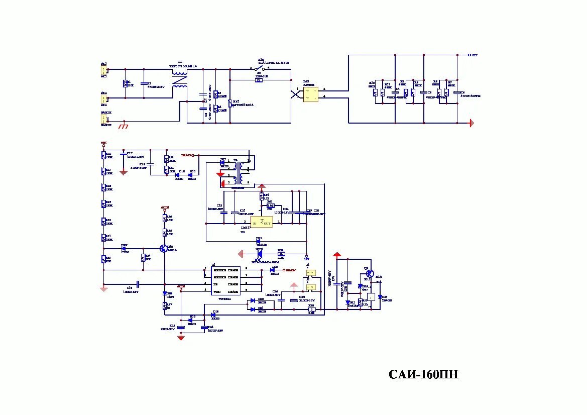Схема платы питания полуавтомата ресанта саипа 220 РЕСАНТА САИПА 220 GP90 V2.0 схема инструкции INVERTER48