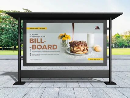 Free-Outdoor-Stand-Advertising-Billboard-Mockup-Design. 