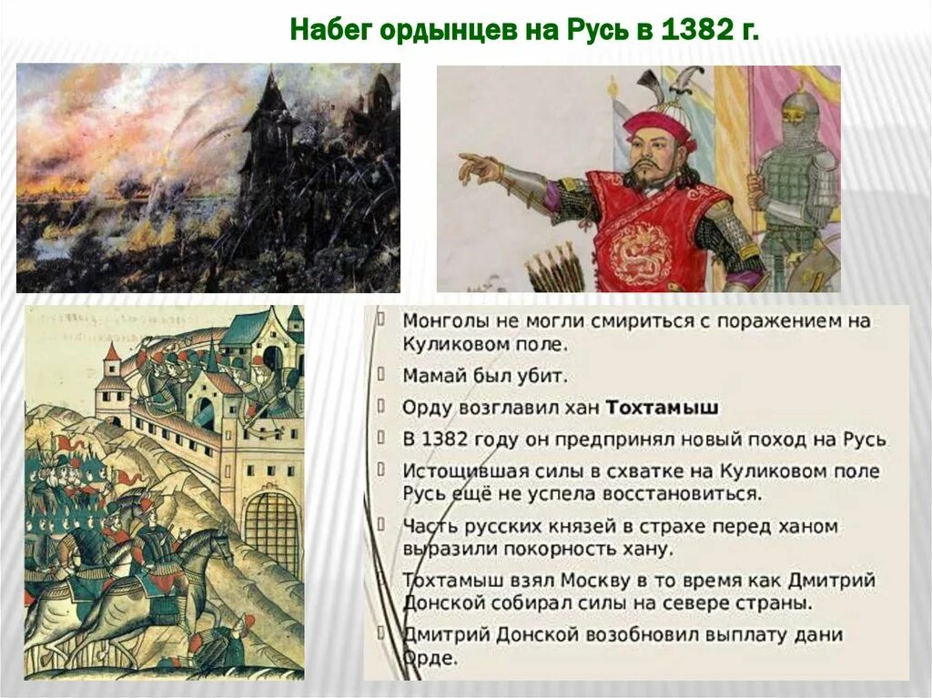 Набег ордынцев на русь в 1382 г