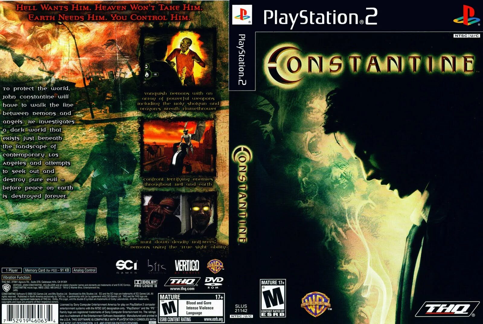 Constantine ps2 Cover. Обложка к игре Constantine.