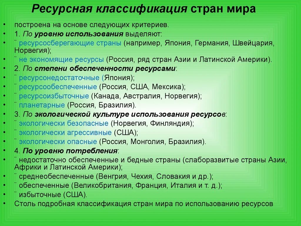 Страны с избыточными ресурсами. Классификация стран по ресурсам. Ресурсная система страны. Ресурсоизбыточные страны природными ресурсами.