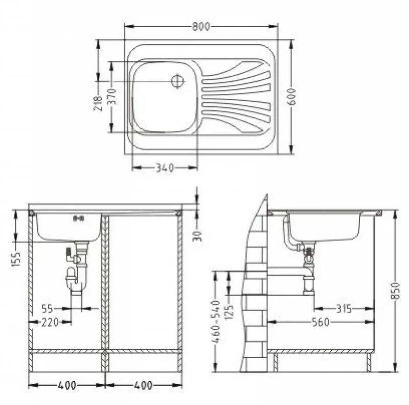 Alveus Classic 80x60. Высота водорозеток для раковины на кухне. Alveus Classic 30 Nat-60 80x60. Высота вывода канализации под кухонную мойку. Высота воды для раковины