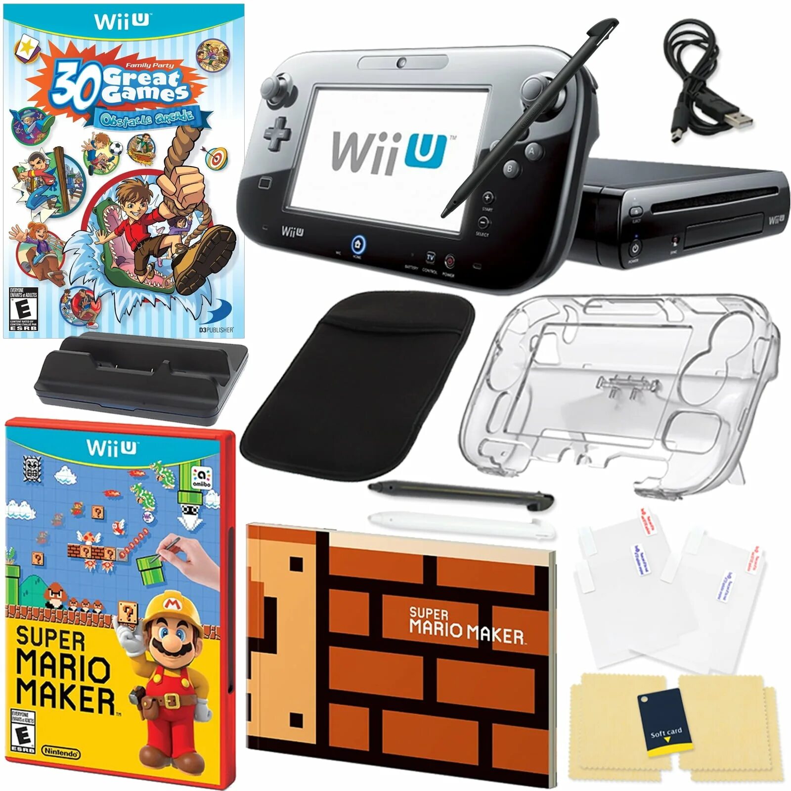 Mario Wii u. Super Mario maker Wii u. Mario Kart 8 Wii u Deluxe Set. Wii u Bundle. Mario maker wii