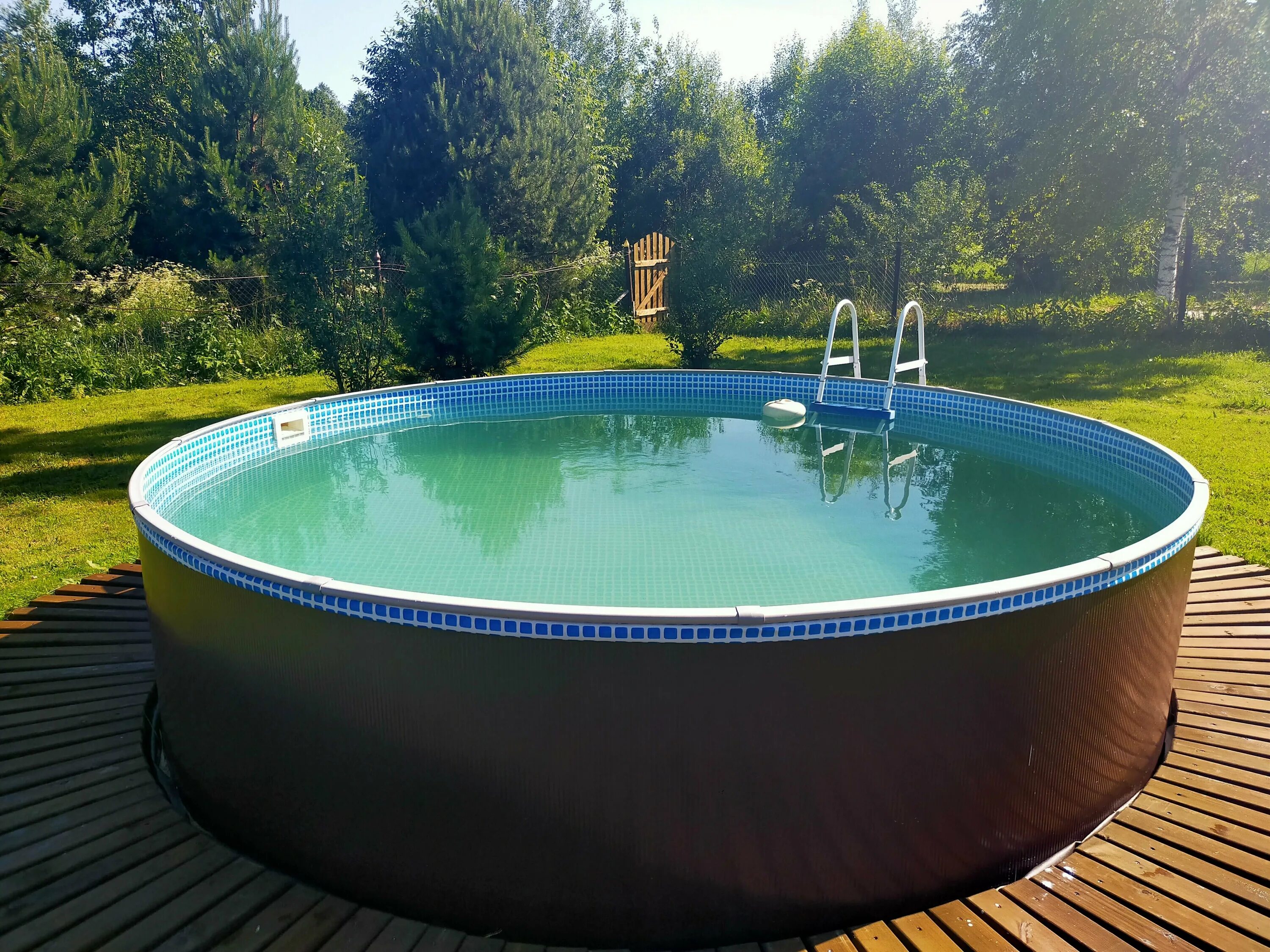 25. Круглая лагуна. 66 х 1. Морозостойкий бассейн лагуна. Круглый бассейн лагуна 4.