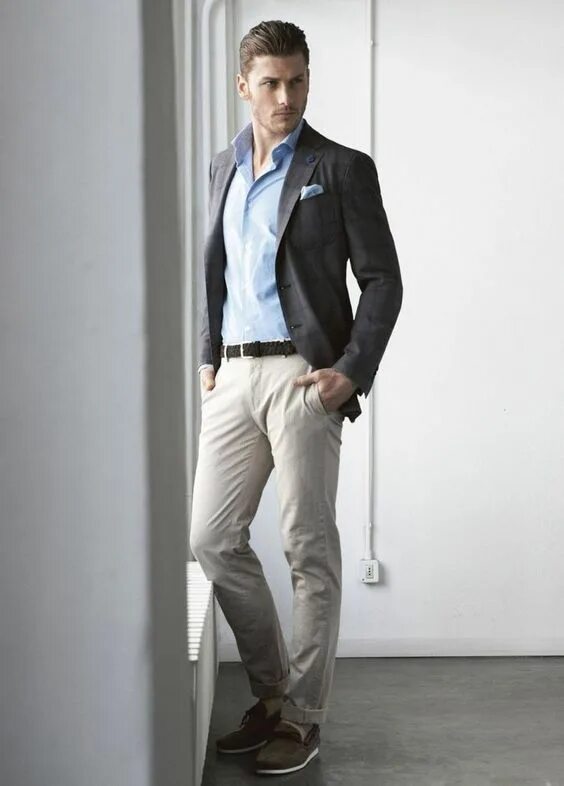 Men's business-casual trends for the fall season Männer mode, Lässige herrenmode