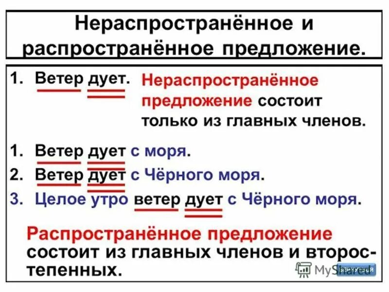 Предложение с нераспространенным приложением