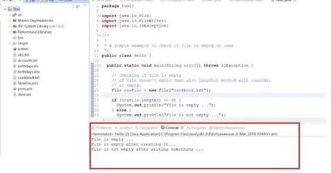 Is empty java