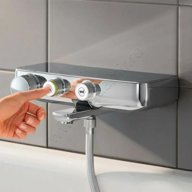 Душа grohe grohtherm. Смеситель Grohe Grohtherm SMARTCONTROL. Термостат Grohe Grohtherm SMARTCONTROL. Grohe SMARTCONTROL для ванной. Встроенные краны Грое смарт контрол.