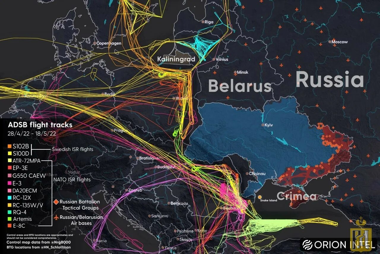 Карта полетов. Карта полетов разведывательных самолетов. Карта рейсов НАТО. Полеты разведывательной авиации НАТО. Военная карта 2022