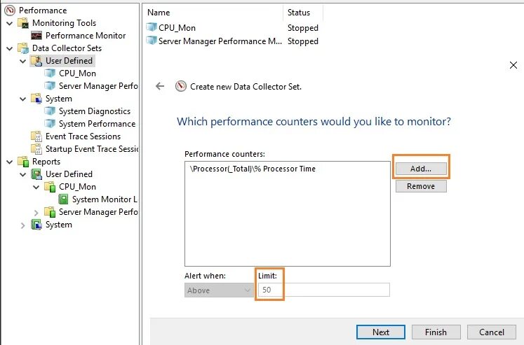 Add to monitoring