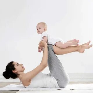Mother doing