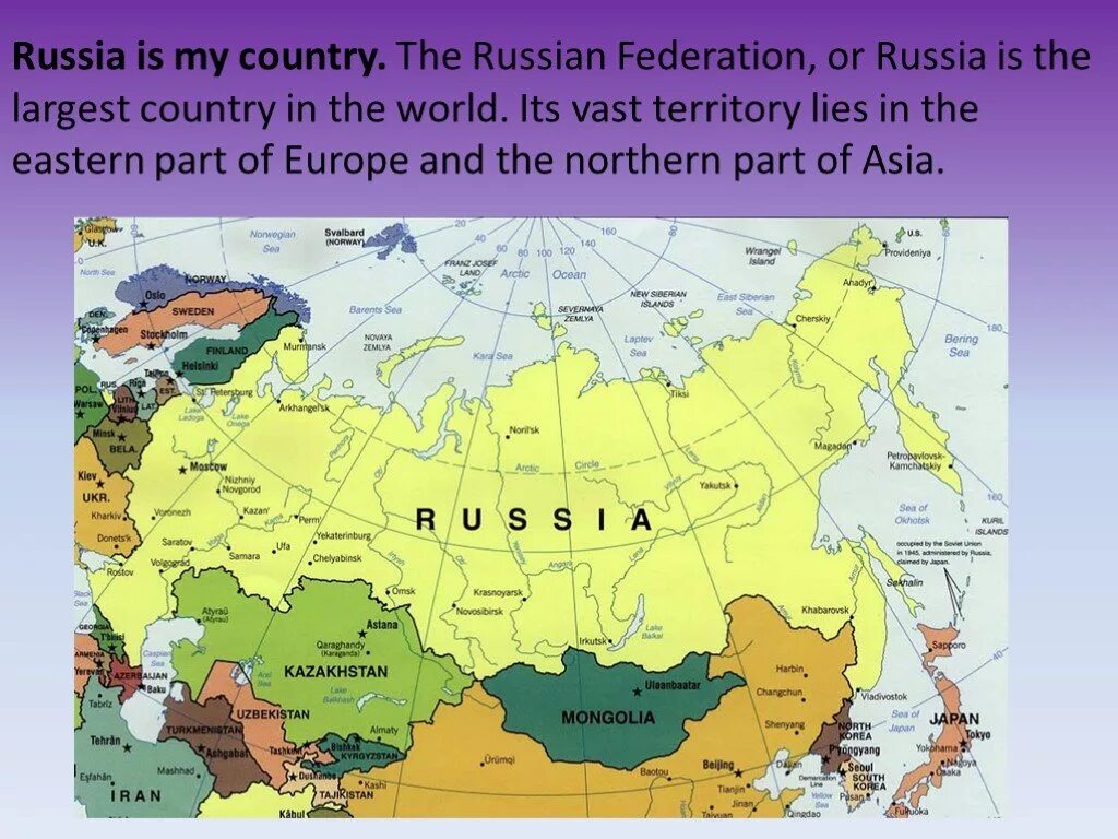 Russia is a huge