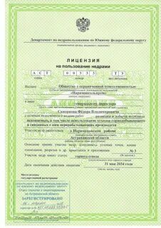 Срок лицензии на недропользование