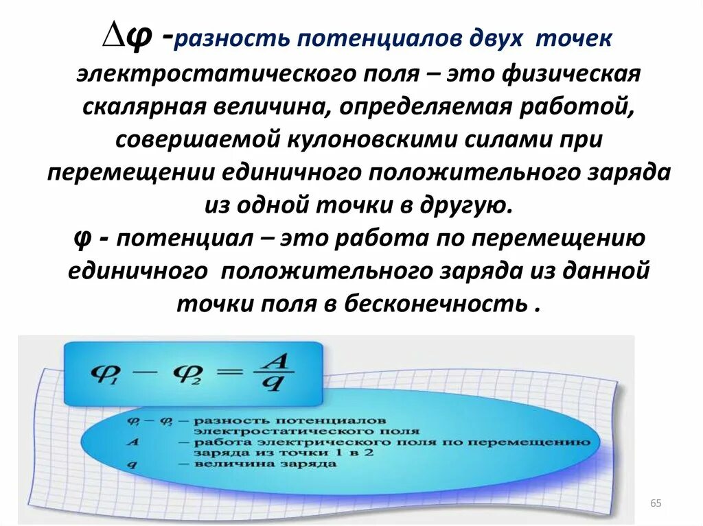 Определение разности потенциалов двух точек поля. Формула определения разности потенциалов между двумя точками. Разность потенциалов между двумя точками электрического поля. Работа электрического поля потенциал разность потенциалов. 2. Потенциал. Разность потенциалов.