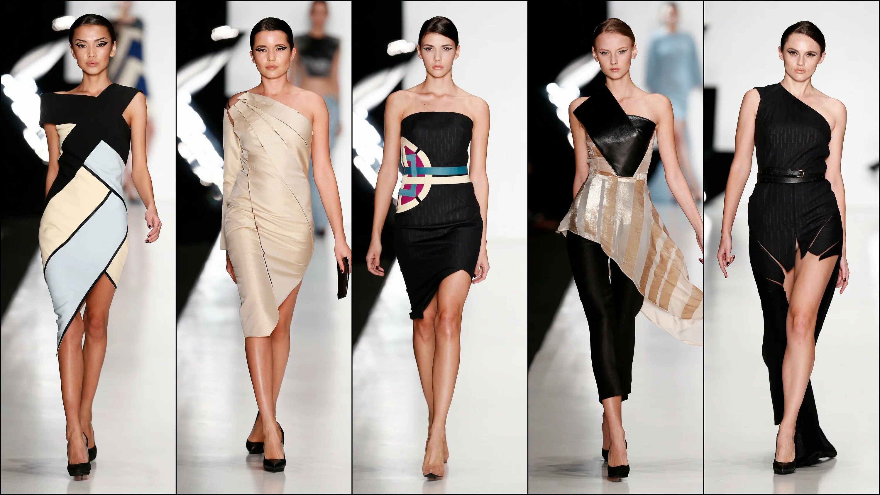 статичный образ. эскизы одежды известных дизайнеров. асимметрия в одежде. платья в стиле виктории бекхэм. эскизы модной одежды.