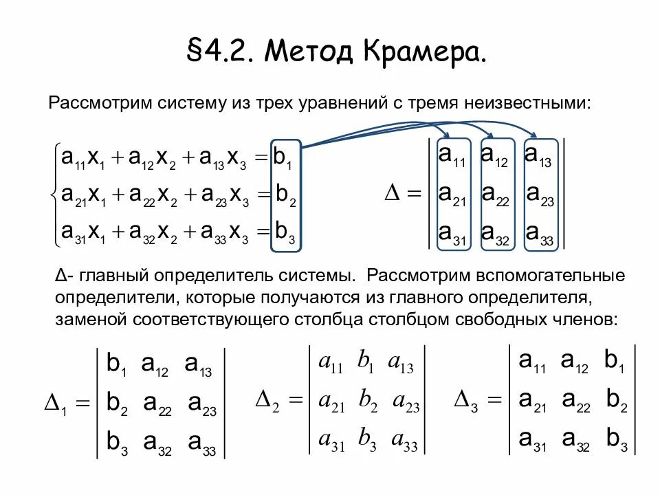 Матрица 4 на 4 гаусс