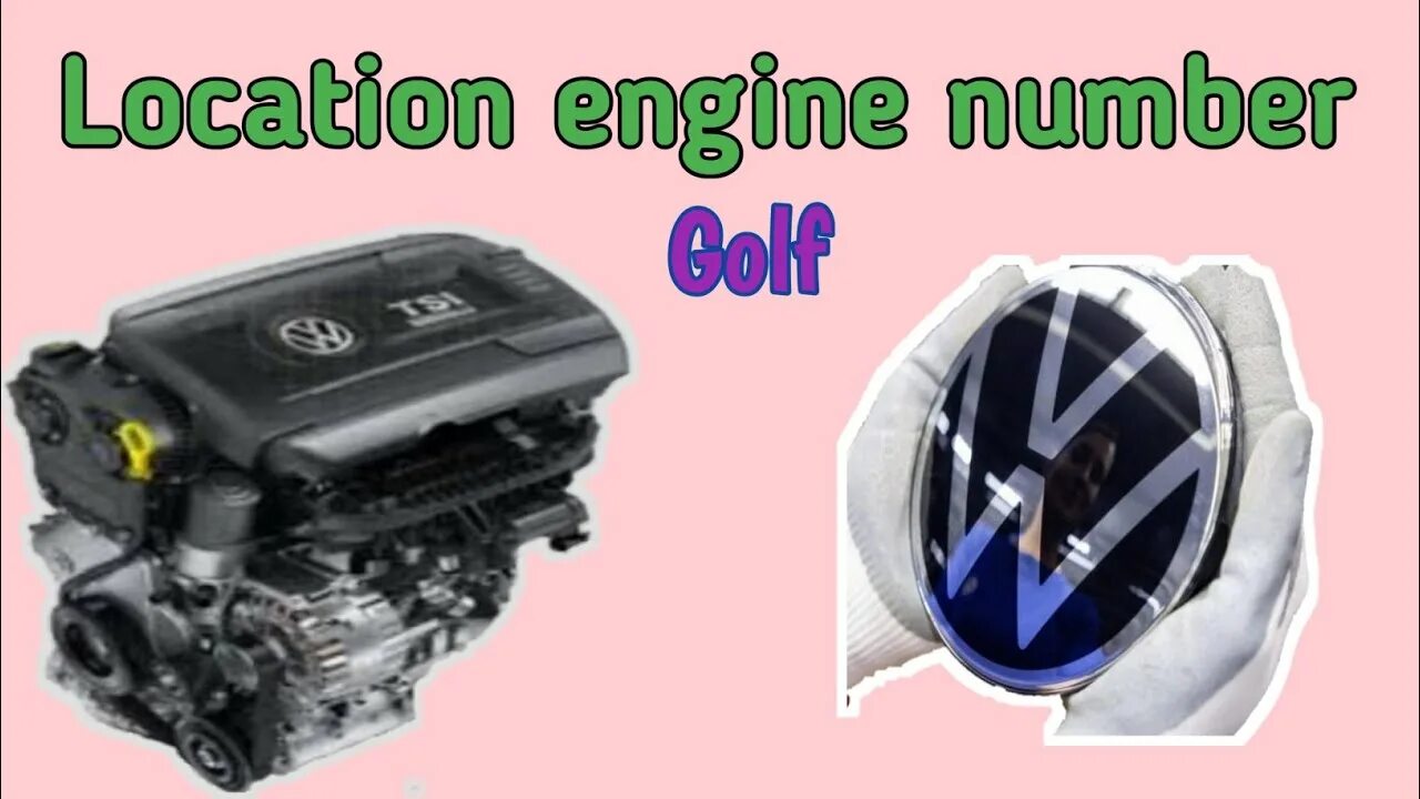 Engine number. Engine number