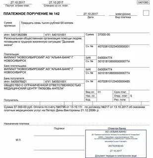Бик 044525999 наименование