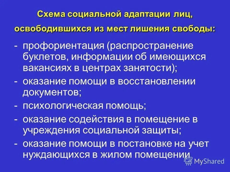 Оказание психологической помощи осужденным