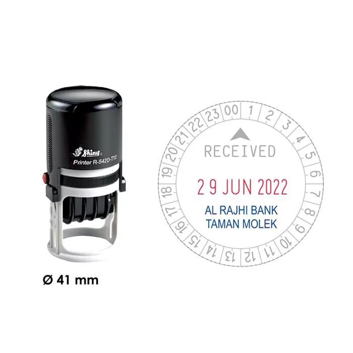 Печать shiny printer r 542. Штамп r-542d.