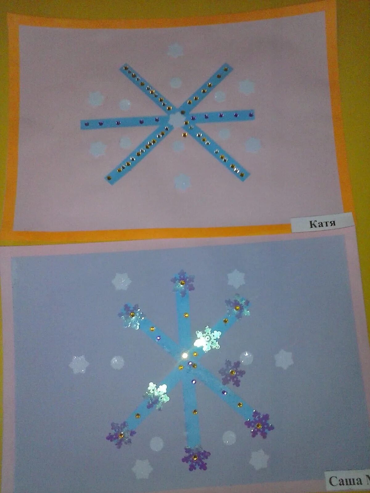 снежинки аппликация для детей. аппликация снежинка в старшей группе. снежинки аппликация для детей. как сделать аппликацию снежинки. объемная аппликация снежинка.