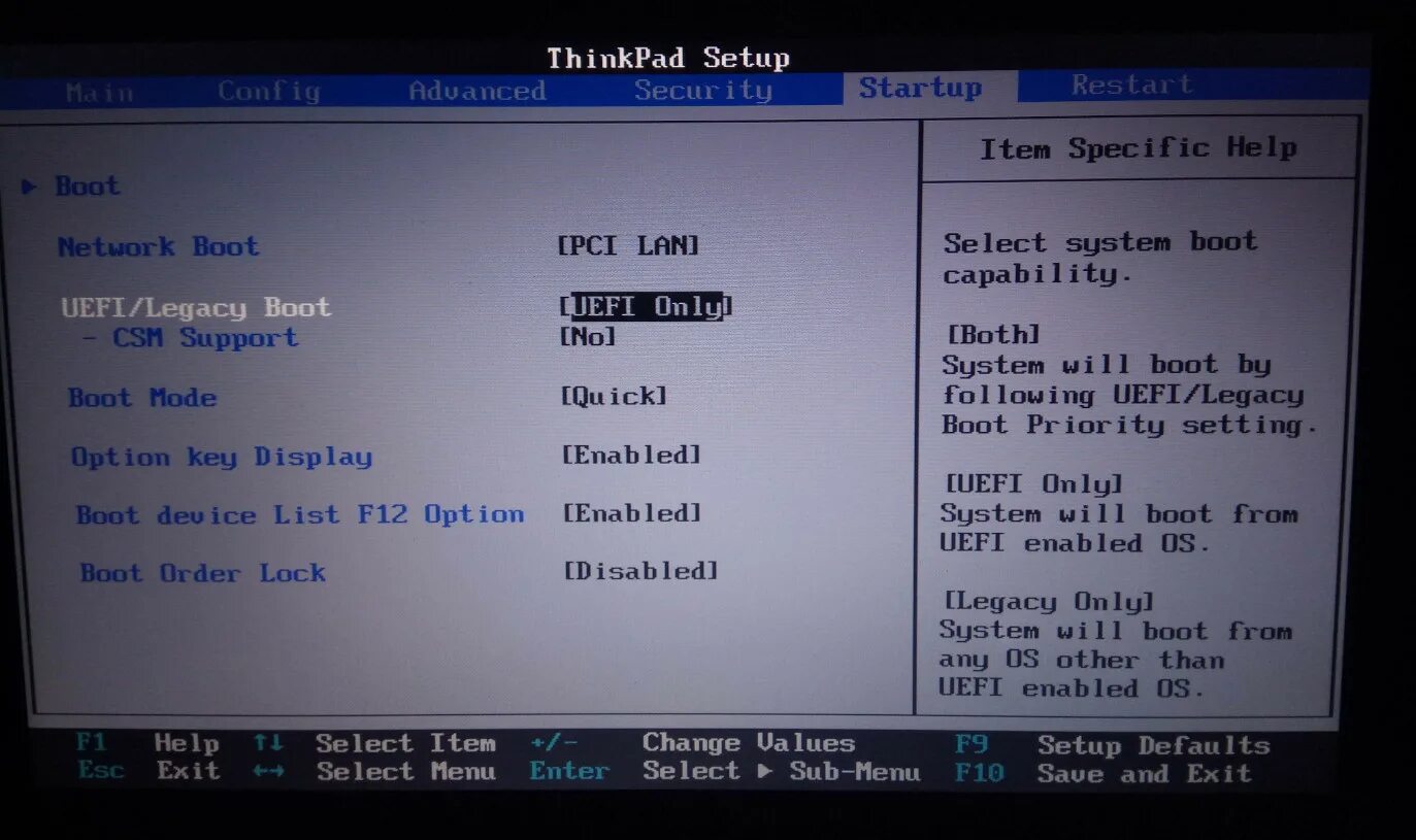 Как включить windows uefi
