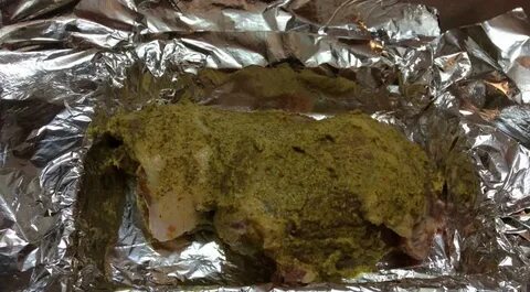 Мясо с горчицей в духовке в фольге