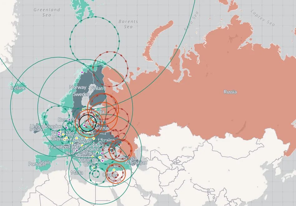 Карта поражения россии. Система ПВО НАТО В Европе на карте. Карта ядерных ракет НАТО. Карта размещения ракет НАТО. Системы ПВО НАТО В Европе.